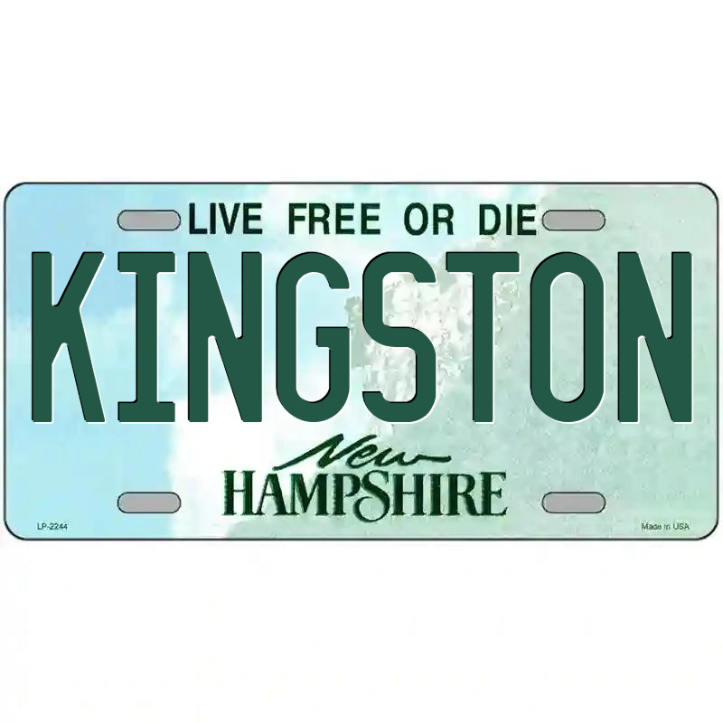 Kingston New Hampshire Metal Sign