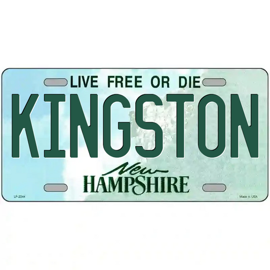 Kingston New Hampshire Metal Sign