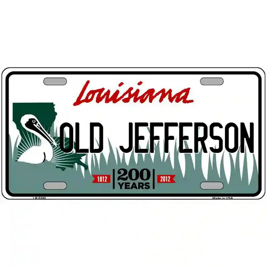 Old Jefferson Louisiana Metal Sign