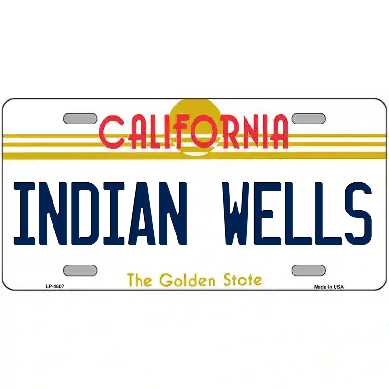 Indian Wells California Metal Sign