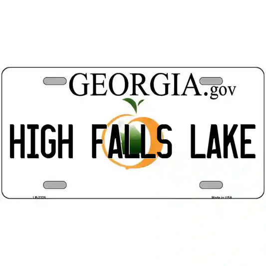 High Falls Lake Georgia Metal Sign