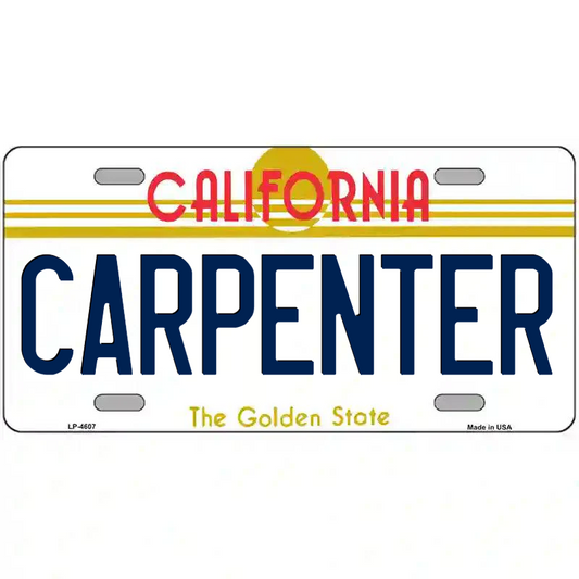 Carpenter California Metal Sign