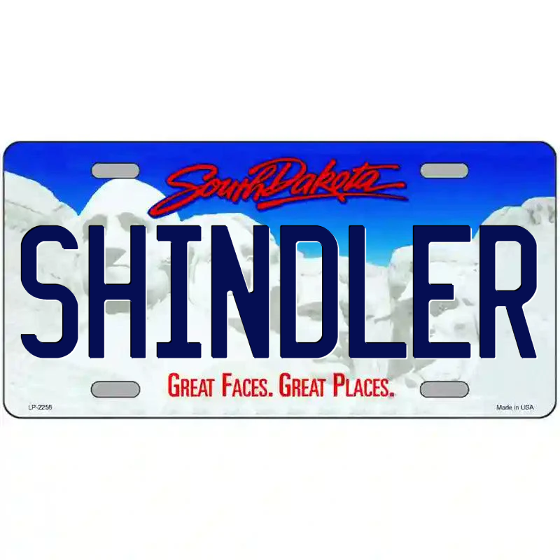 Shindler South Dakota Metal Sign