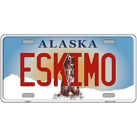 Eskimo Alaska Metal Sign
