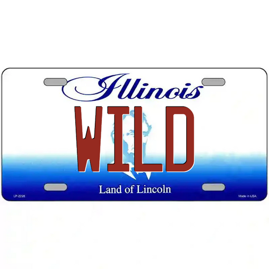 Wild Illinois Metal Sign
