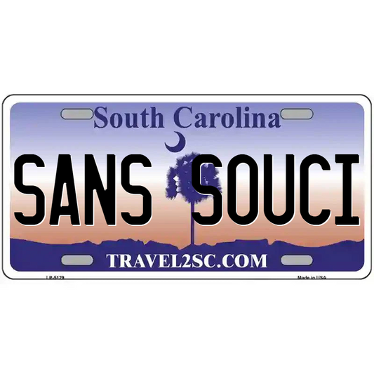 Sans Souci South Carolina Metal Sign