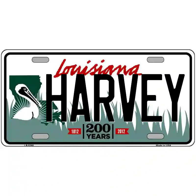 Harvey Louisiana Metal Sign