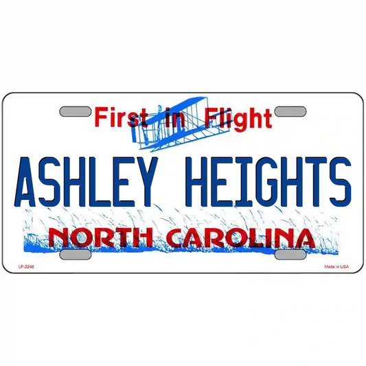 Ashley Heights North Carolina Metal Sign
