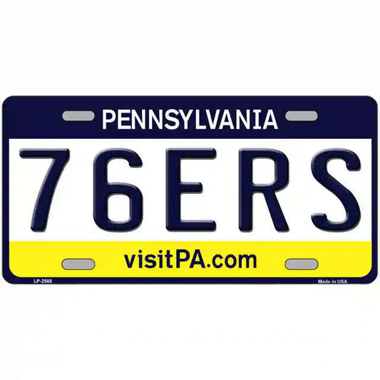 76ers Pennsylvania Metal Sign
