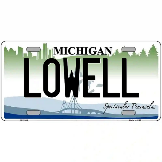 Lowell Michigan Metal Sign