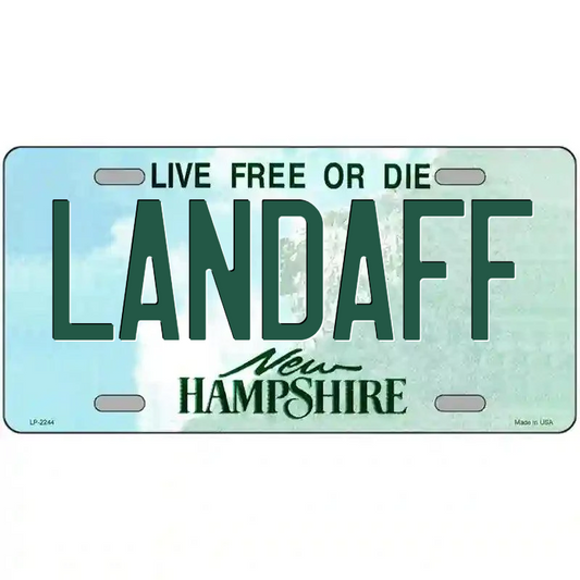Landaff New Hampshire Metal Sign