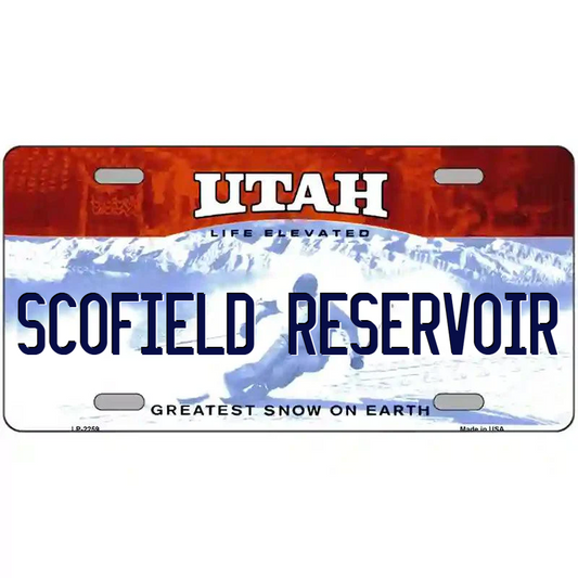 Scofield Reservoir Utah Metal Sign