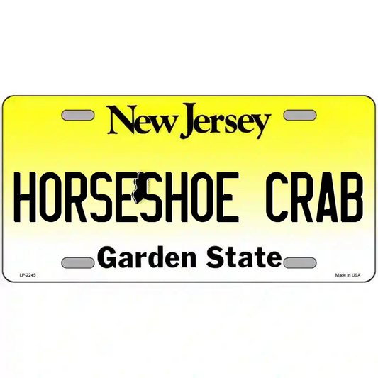 Horseshoe Crab New Jersey Metal Sign