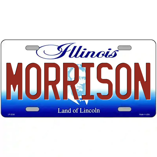 Morrison Illinois Metal Sign