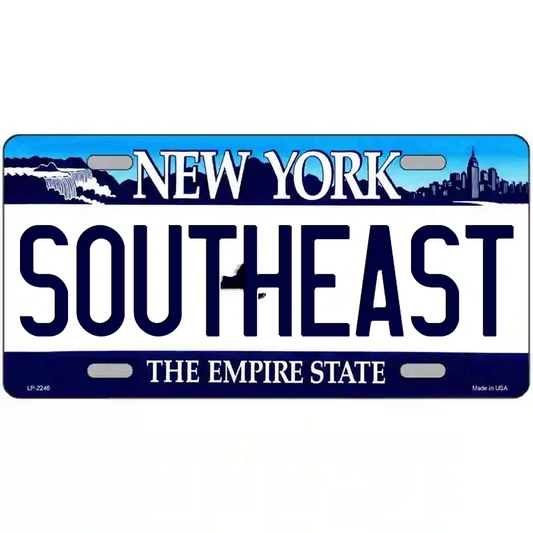 Southeast New York Blue Metal Sign
