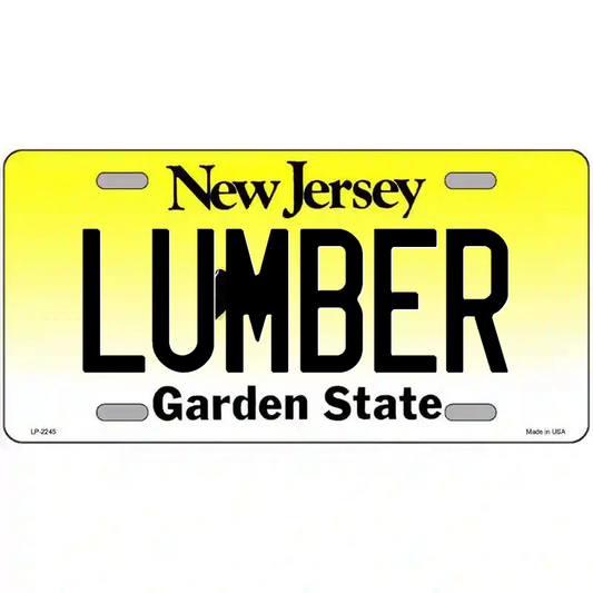 Lumber New Jersey Metal Sign
