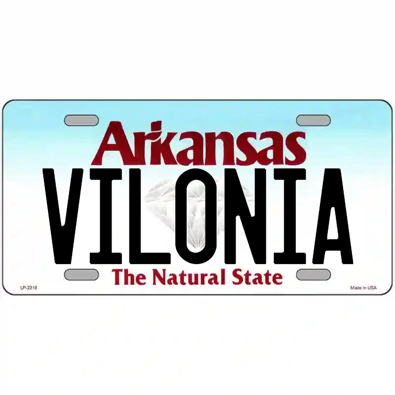 Vilonia Arkansas Metal Sign