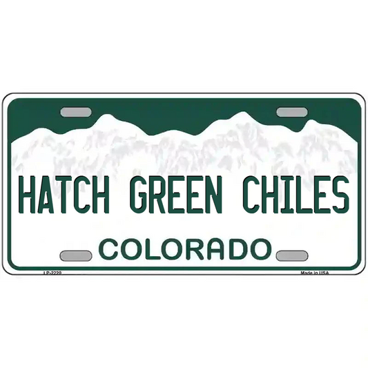 Hatch Green Chiles Colorado Metal Sign