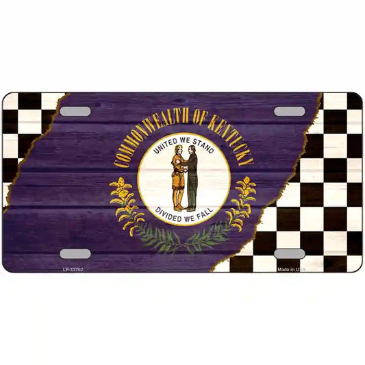 Kentucky Racing Flag Novelty Metal  sign