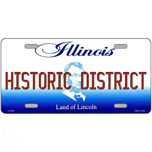 Historic DIstrict Illinois Metal Sign