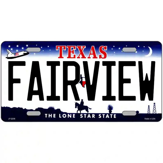 Fairview Texas Metal Sign