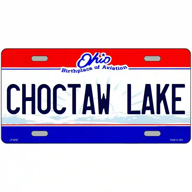 Choctaw Lake Ohio Metal Sign