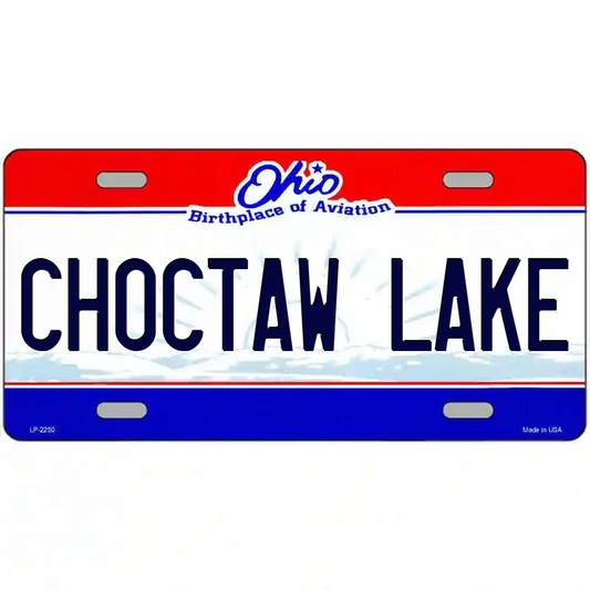 Choctaw Lake Ohio Metal Sign
