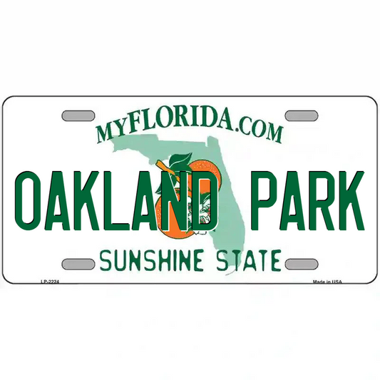 Oakland Park Florida Metal Sign