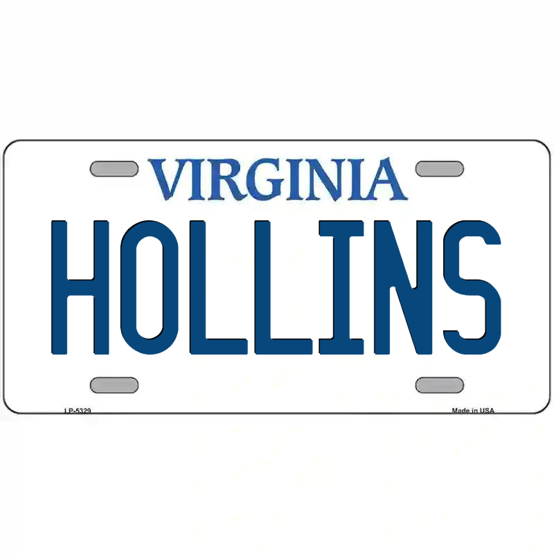 Hollins Virginia Metal Sign