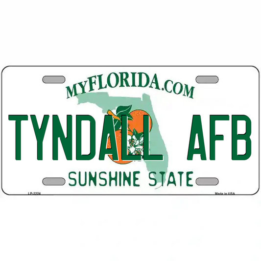 Tyndall AFB Florida Metal Sign