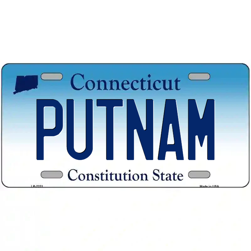 Putnam Connecticut Metal Sign
