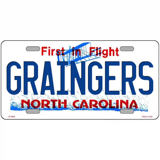 Graingers North Carolina Metal Sign