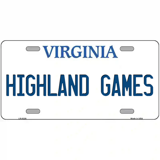Highland Games Virginia Metal Sign