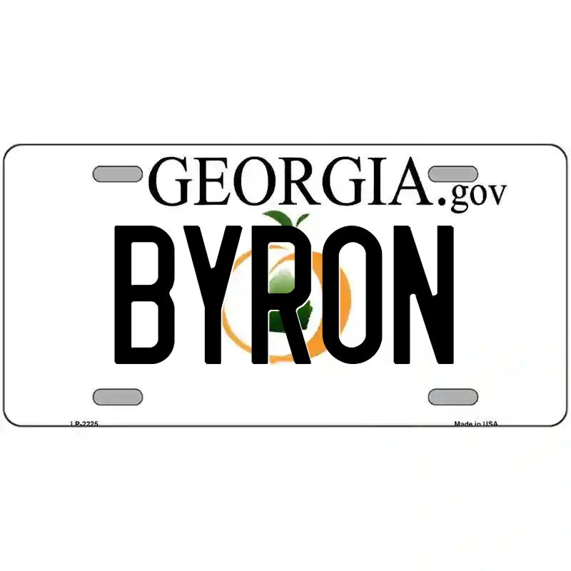 Byron Georgia Metal Sign