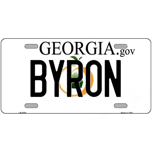 Byron Georgia Metal Sign