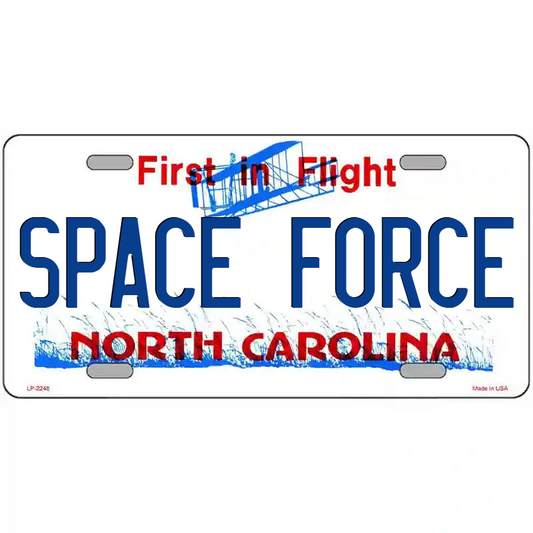 Space Force North Carolina Metal Sign
