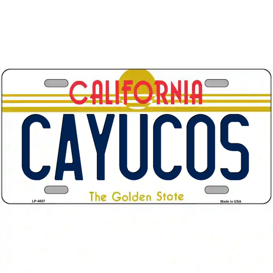 Cayucos California Metal Sign