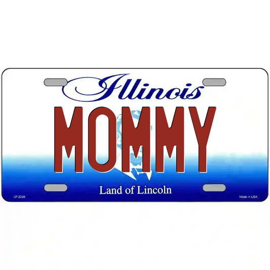 Mommy Illinois Metal Sign