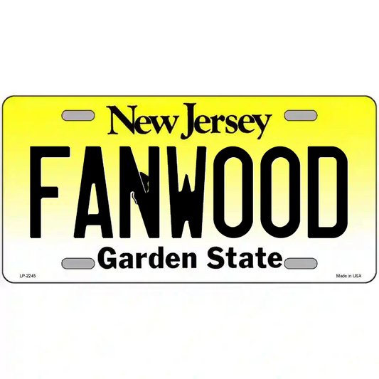 Fanwood New Jersey Metal Sign
