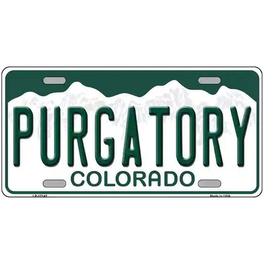 Purgatory Colorado Metal Sign