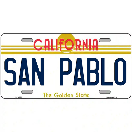 San Pablo California Metal Sign