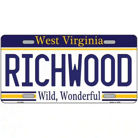 Richwood West Virginia Metal Sign