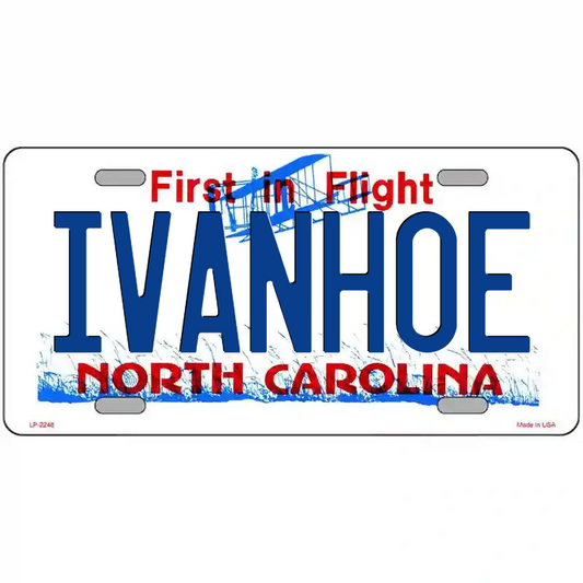 Ivanhoe North Carolina Metal Sign