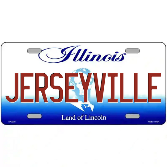 Jerseyville Illinois Metal Sign