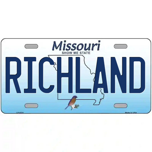 Richland Missouri Metal Sign