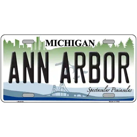 Ann Arbor Michigan Metal Sign