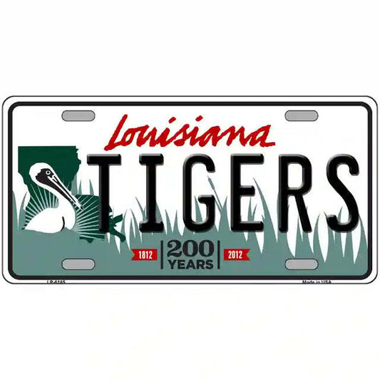 Tigers Louisiana Metal Sign