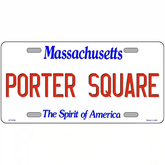 Porter Square Massachusetts Metal Sign