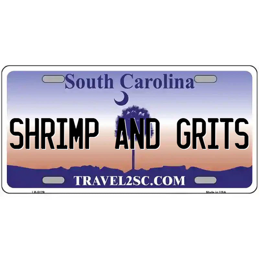 Shrimp and Grits South Carolina Metal Sign