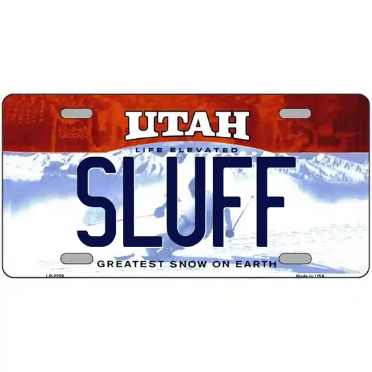 Sluff Utah Metal Sign